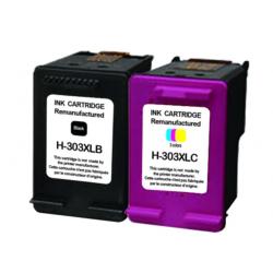 Cartouches compatibles  HP 303 XL. Pack de 2