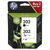 Pack de 2 cartouches HP 303 noire + couleur