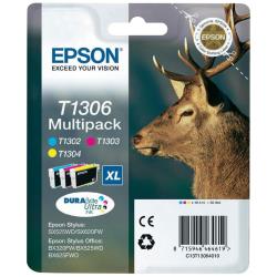 Pack de 3 cartouches couleurs Epson T1306