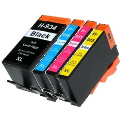 Cartouches compatibles HP 934 / 935 XL. Pack de 4 